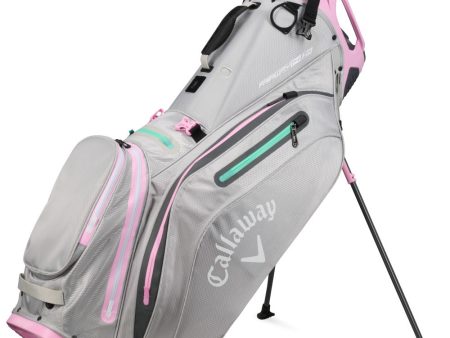 Callaway Fairway 14 HD Waterproof Stand Bag - Grey Pink Online now