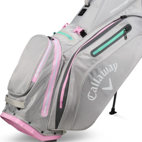 Callaway Fairway 14 HD Waterproof Stand Bag - Grey Pink Online now