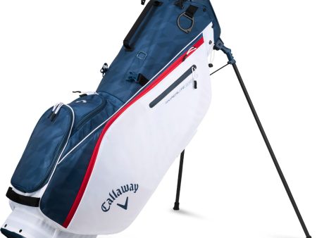 Callaway Hyperlite Zero Stand Bag - Navy Houndstooth White Red Online now