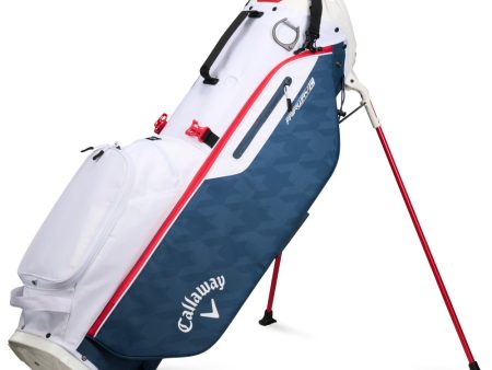 Callaway Fairway C Stand Bag - White Navy Houndstooth Red Discount