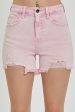 RISEN High Rise Distressed Denim Shorts Cheap