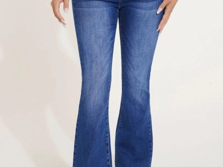 Button Fly Bootcut Jeans with Pockets Hot on Sale