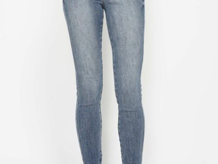 Judy Blue Full Size Tummy Control Contrast Wash Skinny Jeans on Sale