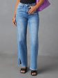 Slit Buttoned Jeans with Pockets Online Sale