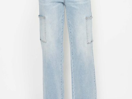 Judy Blue Full Size High Waist Straight Cargo Jeans Online now