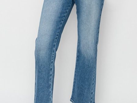 RISEN High Rise Slim Straight Jeans Online Hot Sale