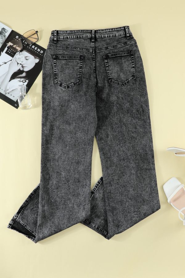 Slit Flare Jeans For Sale