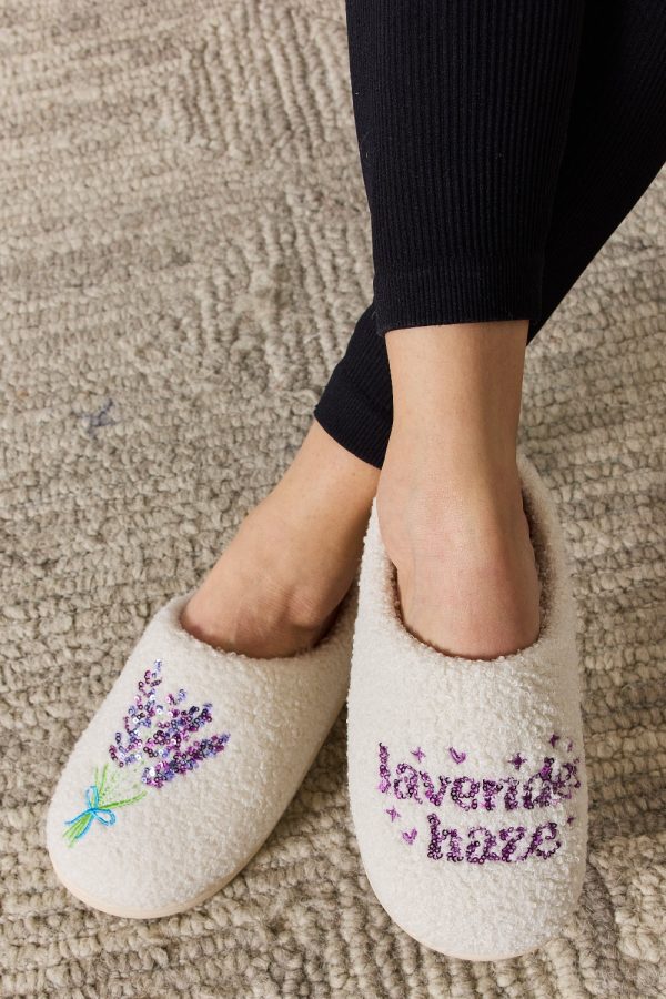 Melody Sequin Pattern Cozy Slippers Online Sale