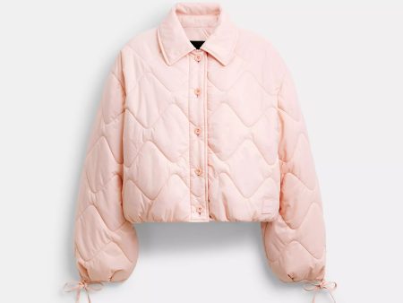 Coach Outlet Quilted Blouson Jacket In Recycled Nylon Online Sale