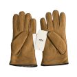 UGG Sheepskin Glove With Leather Trim Chestnut - Men s For Cheap