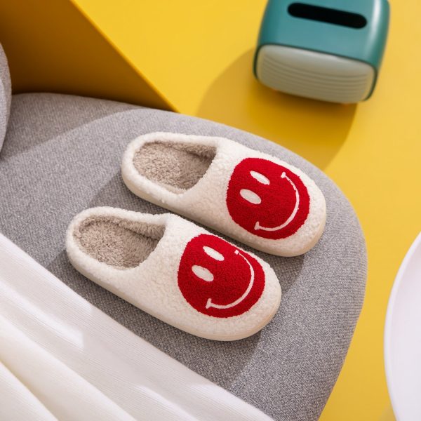 Melody Smiley Face Cozy Slippers Sale