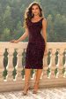 Sequin Sleeveless Slit Dress For Sale