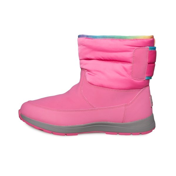 UGG Toty Weather Pink Rose Rainbow Boots - Women s Fashion