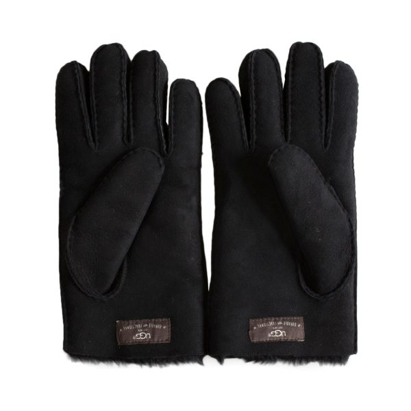 UGG Sheepskin Black Gloves - Men s Hot on Sale