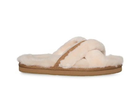 UGG Abela Natural Slippers - Women s Online Sale