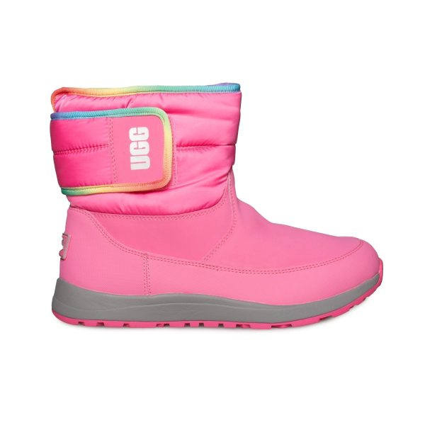 UGG Toty Weather Pink Rose Rainbow Boots - Women s Fashion