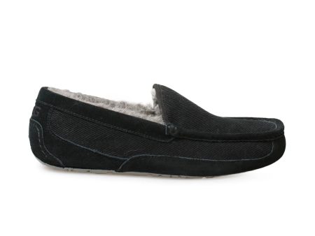 UGG Ascot Corduroy Black Shoes - Men s For Cheap