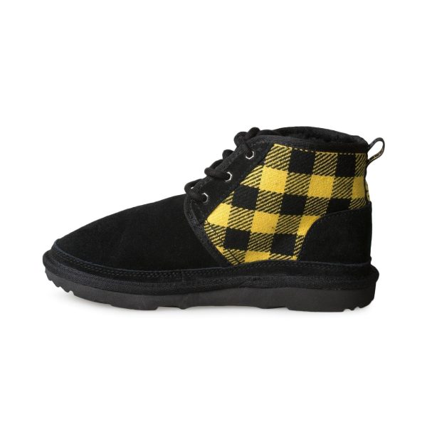 UGG Neumel Plaid Black   Yellow Boots - Youth Cheap