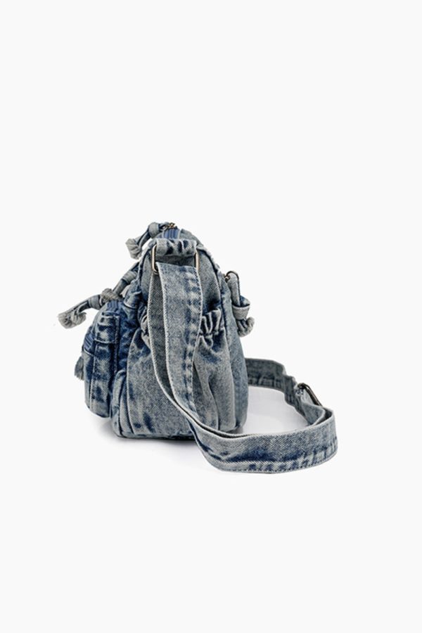 Adjustable Strap Denim Crossbody Bag Discount