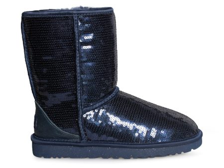 UGG Classic Short Sparkles Midnight Boots - Women s Discount