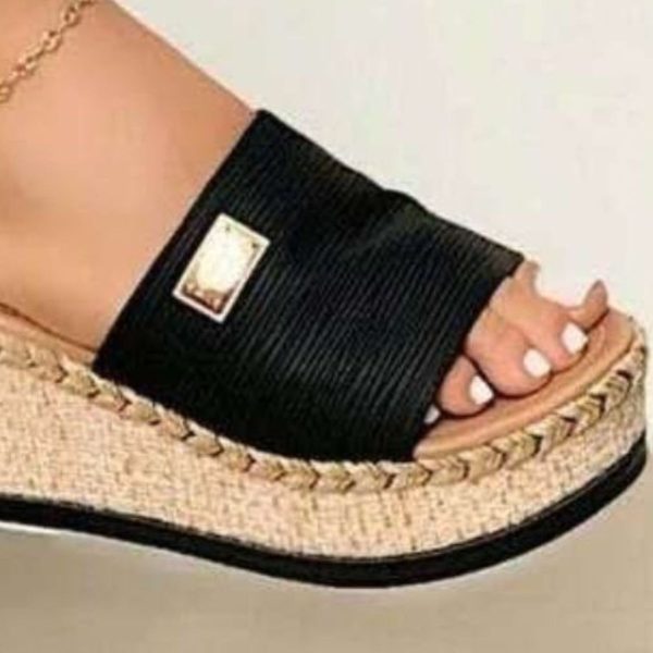 PU Leather Open Toe Sandals on Sale