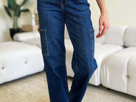 Judy Blue Full Size High Waist Cargo Jeans For Discount