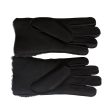 UGG Sheepskin Bow Black Gloves - Women s For Cheap