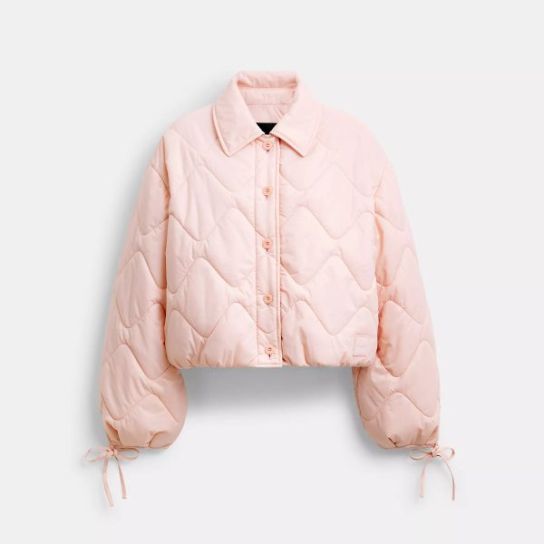 Coach Outlet Quilted Blouson Jacket In Recycled Nylon Online Sale