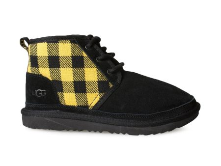 UGG Neumel Plaid Black   Yellow Boots - Youth Cheap