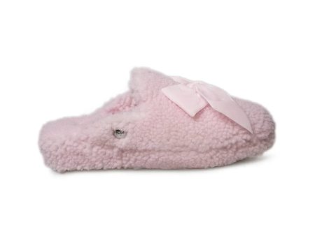 UGG Addison Velvet Bow Seashell Pink Slippers - Women s Cheap