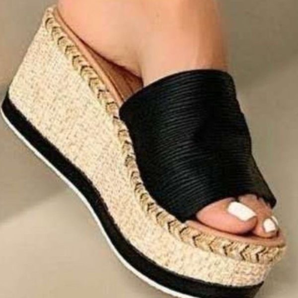 PU Leather Open Toe Sandals on Sale