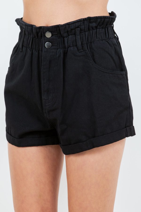 American Bazi High Waist Paper Bag Shorts Online Hot Sale