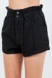 American Bazi High Waist Paper Bag Shorts Online Hot Sale