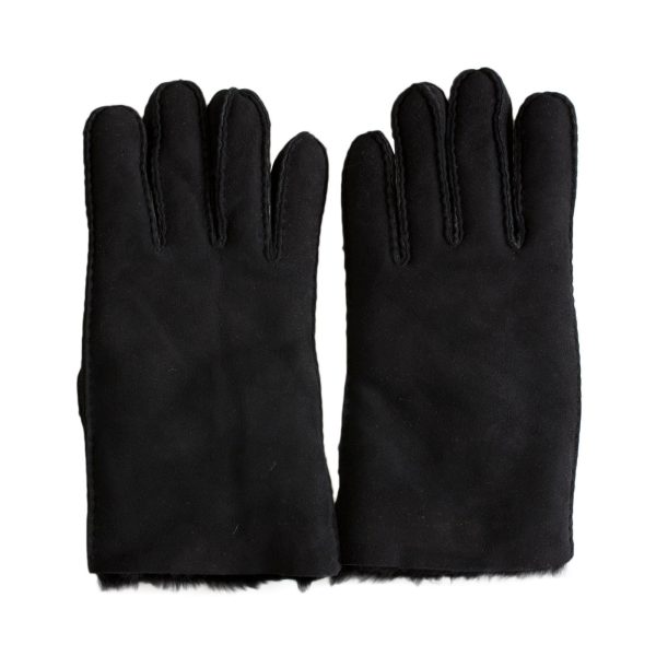 UGG Sheepskin Black Gloves - Men s Hot on Sale