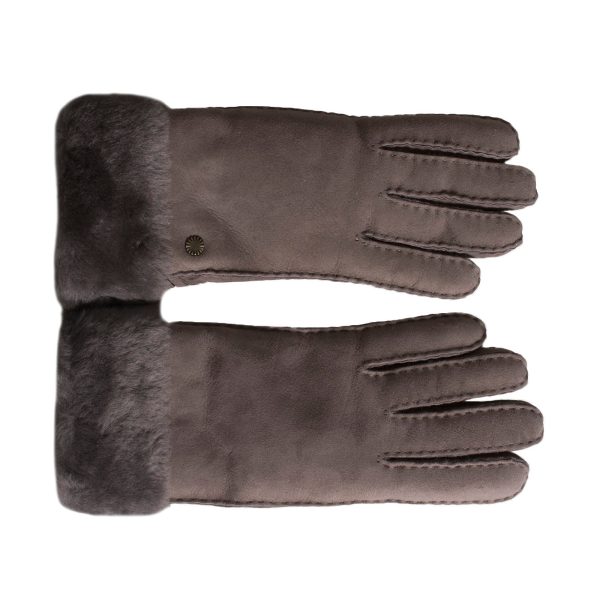 UGG Sheepskin Classic Turn Cuff Stormy Grey Gloves - Women s Discount