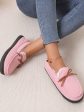 Bow Round Toe Flat Slip-Ons on Sale