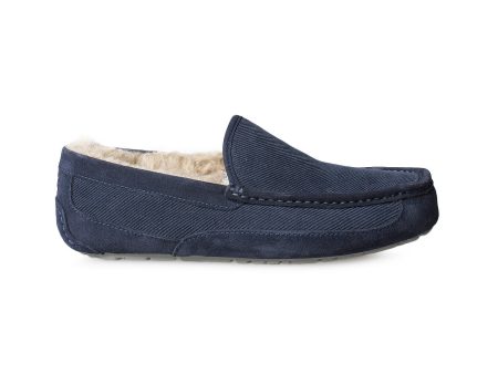 UGG Ascot Corduroy Dark Sapphire Slippers - Men s Cheap