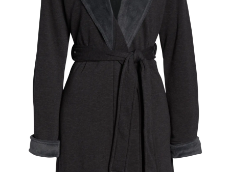 UGG Duffield II Black Bear Heather Robe - Women s on Sale