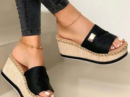 PU Leather Open Toe Sandals on Sale