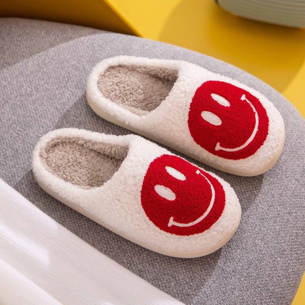 Melody Smiley Face Cozy Slippers Sale