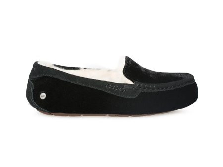 UGG Ansley Velvet Black Slippers - Women s For Sale