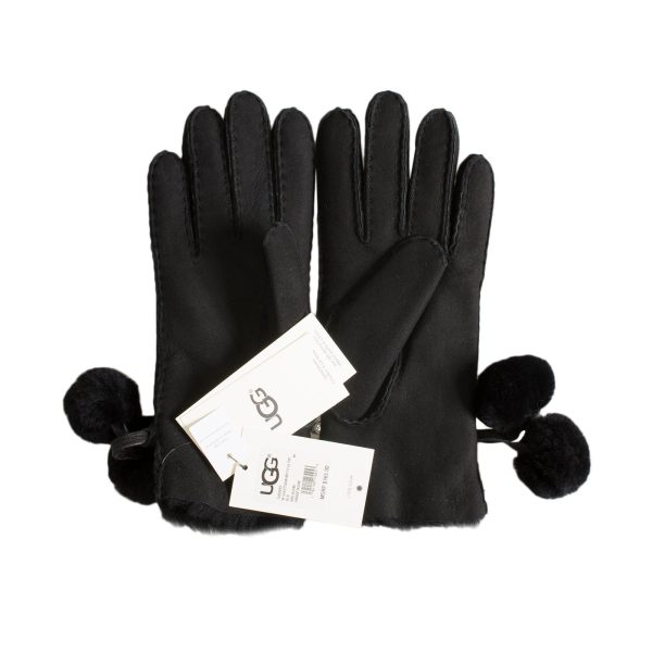 UGG Brita Sheepskin Black Gloves - Women s Supply