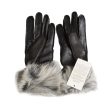 UGG 3 Point Toscana Leather Black Gloves - Women s For Cheap