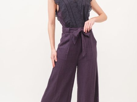 And The Why Laced Surplice Tie Waist Jumpsuit Online Sale