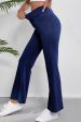 Asymmetric Waist Flare Jeans Supply