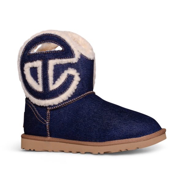 UGG X Telfar Logo Mini Indigo Denim Boots - All Gender Online Hot Sale