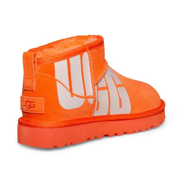 UGG Ultra Mini Chopd Orange Boots - Women s Hot on Sale