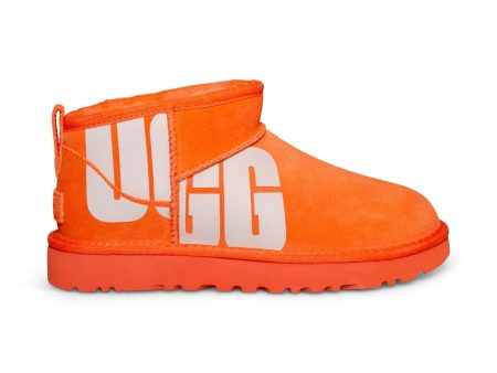 UGG Ultra Mini Chopd Orange Boots - Women s Hot on Sale